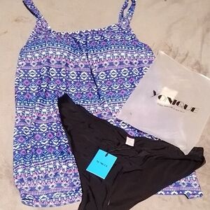 Younique Blue and Purple Tankini NWT